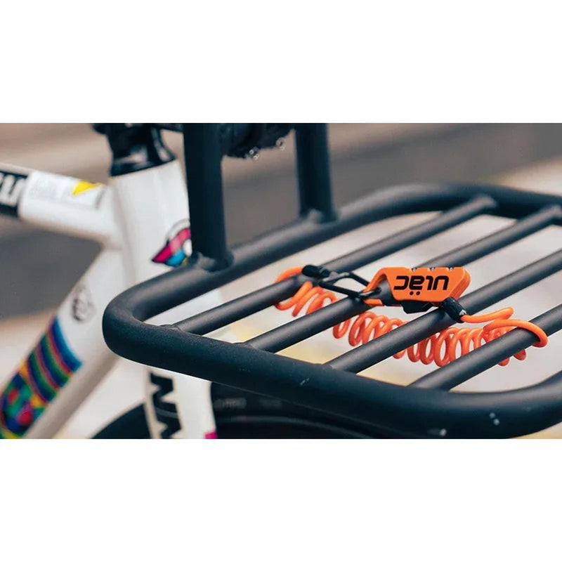 ULAC Piccadilly Carabiner Combo Lock + Cable 4mm x 120cm Orange