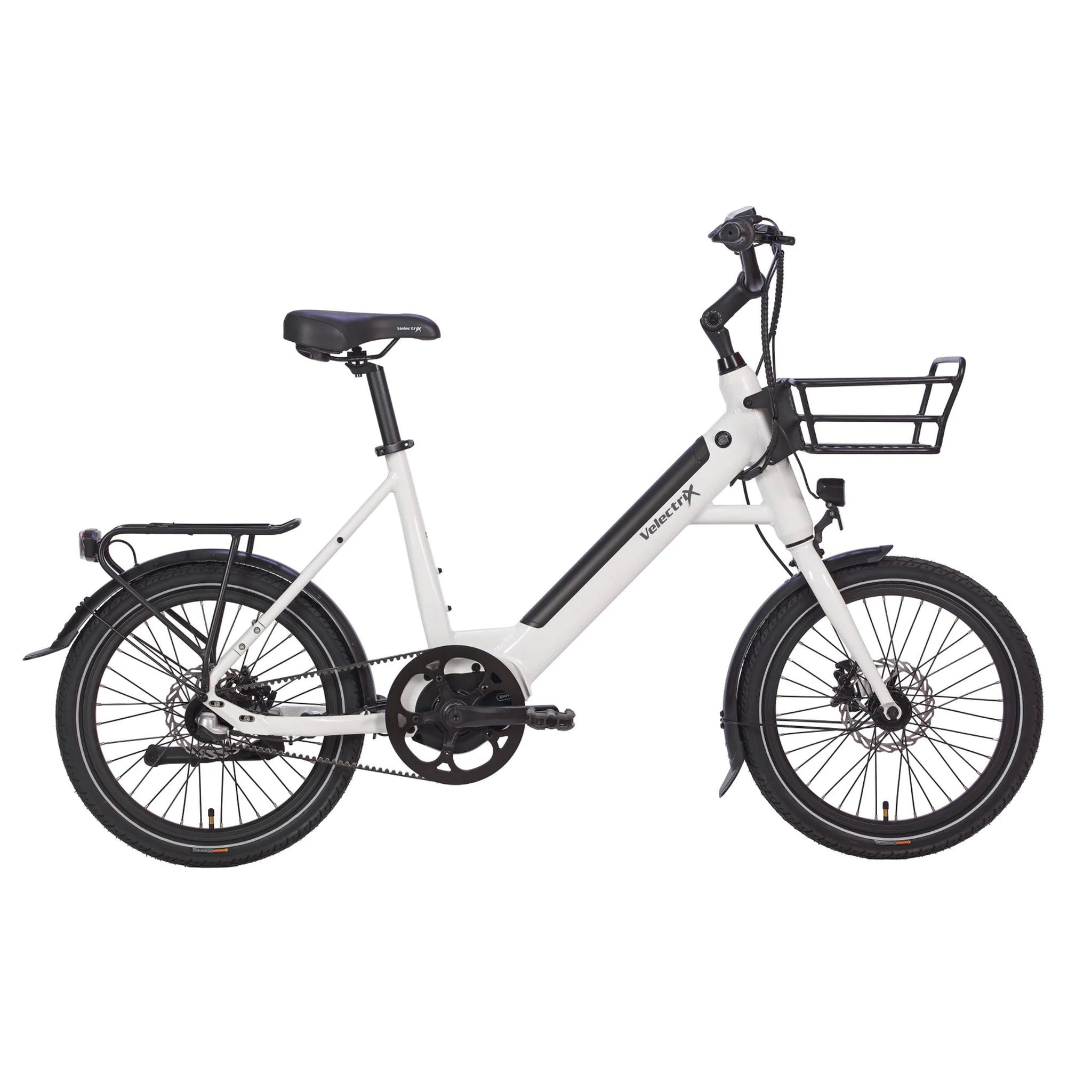 Velecrix Compact Pulse Electric Bike 460Wh Battery White –