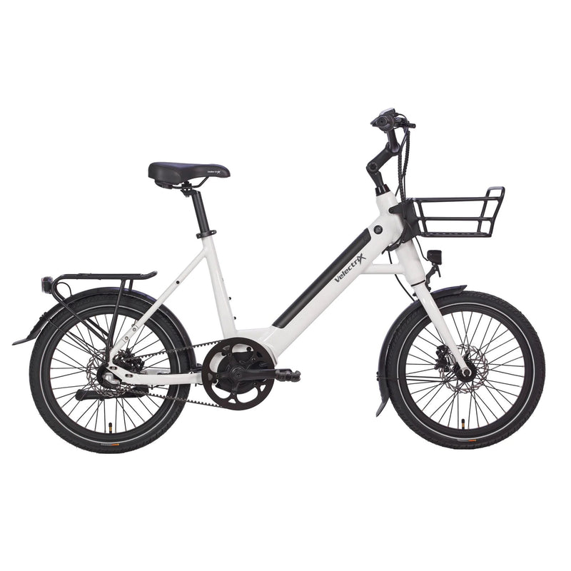 Velecrix Compact Pulse Electric Bike 460Wh Battery White