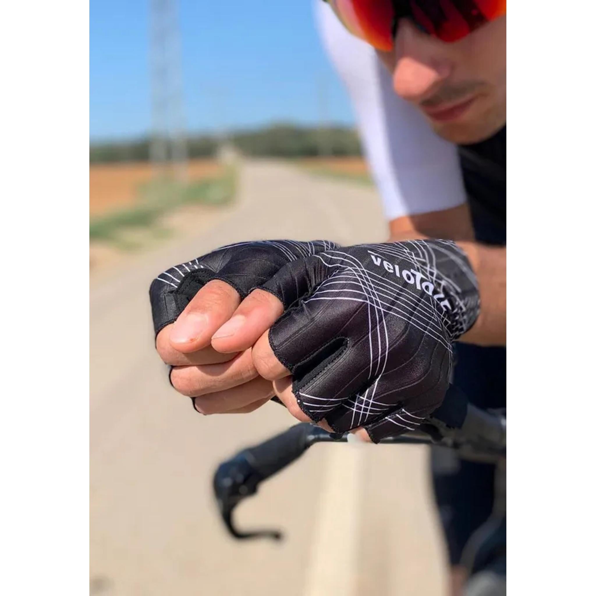 Velo Toze Aero Fingerless Gloves Black
