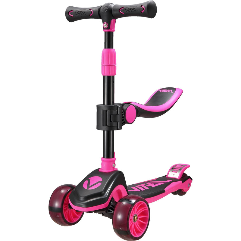 Vital TYKE 3 Wheel Kids Scooter (with Removable Seat) Pink