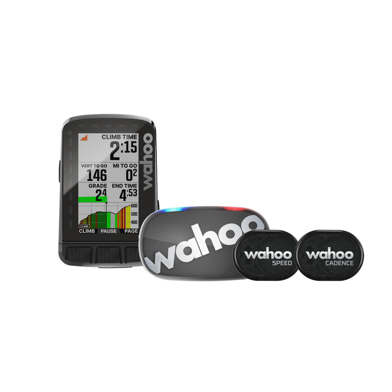 Wahoo ELEMNT ROAM v2 GPS Bike Computer Bundle (inc. HRM, Speed, Cadence)