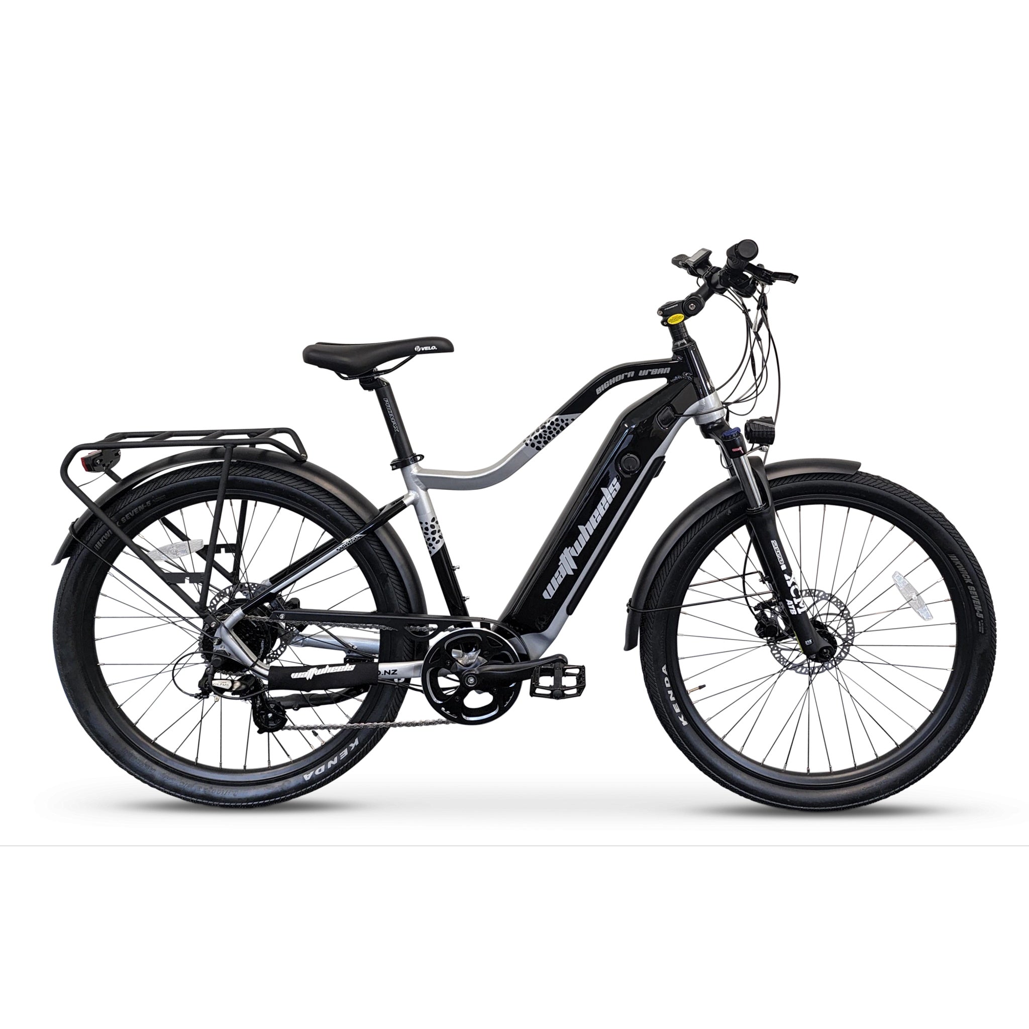 Watt Wheels Bighorn S Hub Drive Electric Bike 500Wh Battery Black