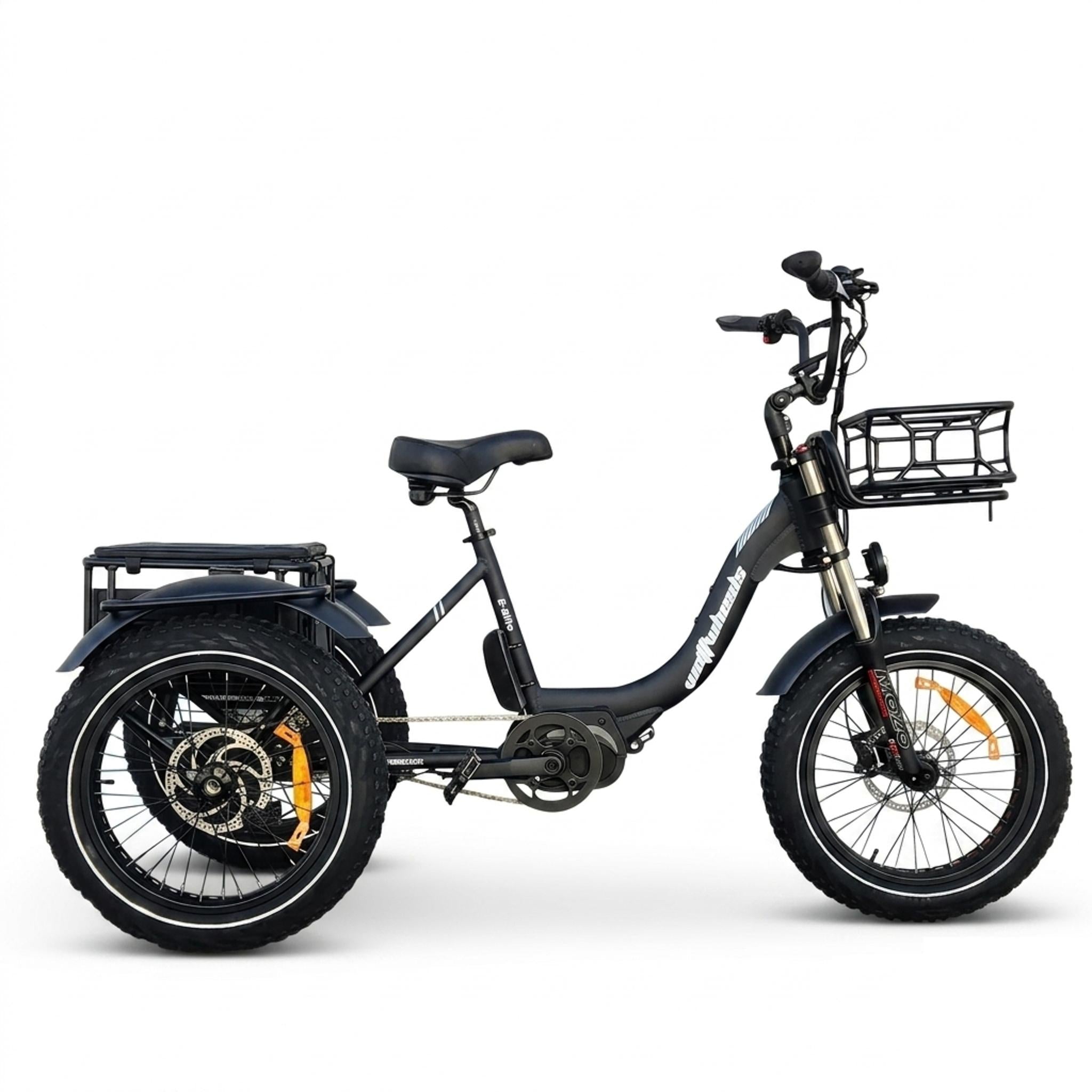 WattWheels Trike XT Electric Cargo Trike 499Wh Black