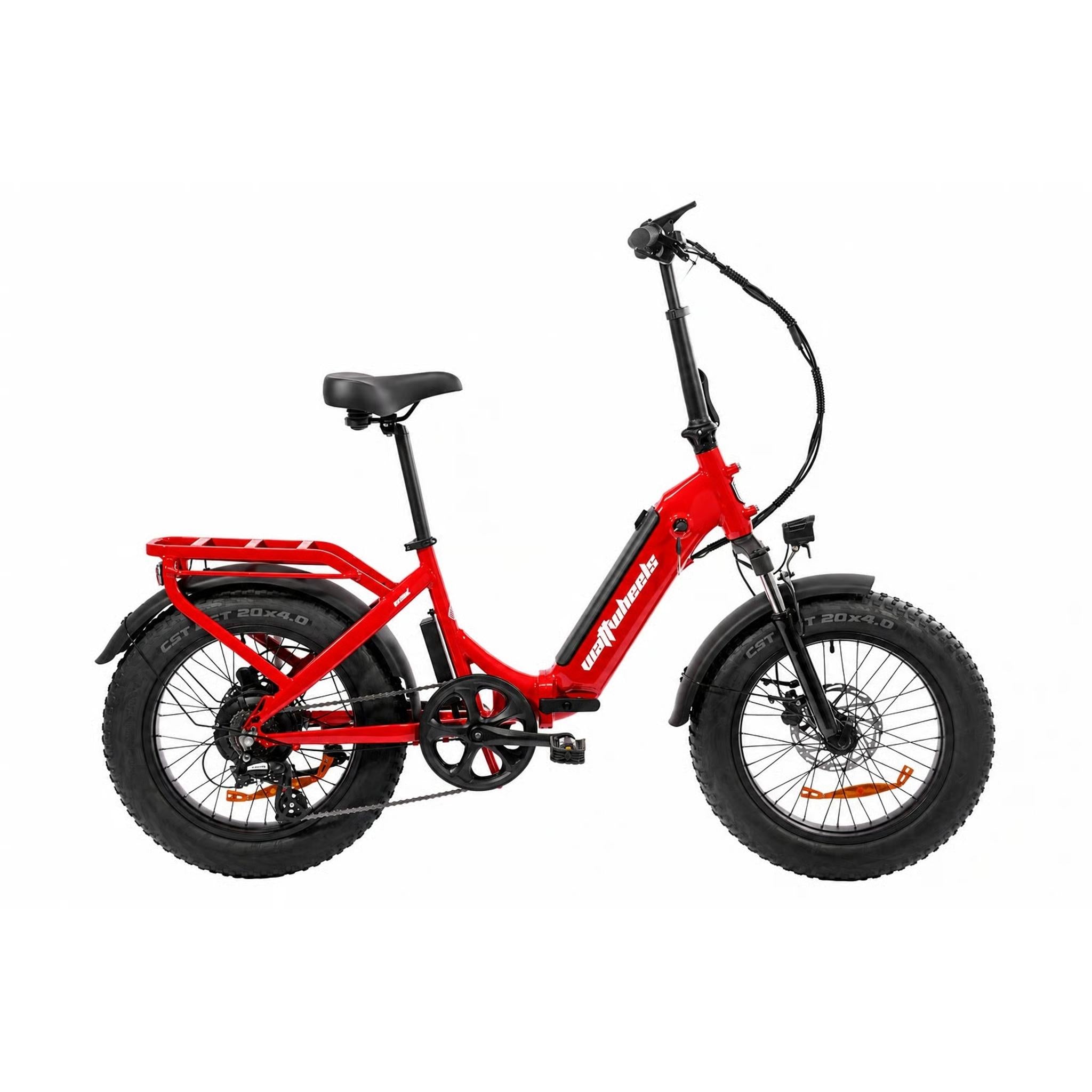 Watt Wheels Scout LS v2.0 Electric Folding Bike Gloss Red