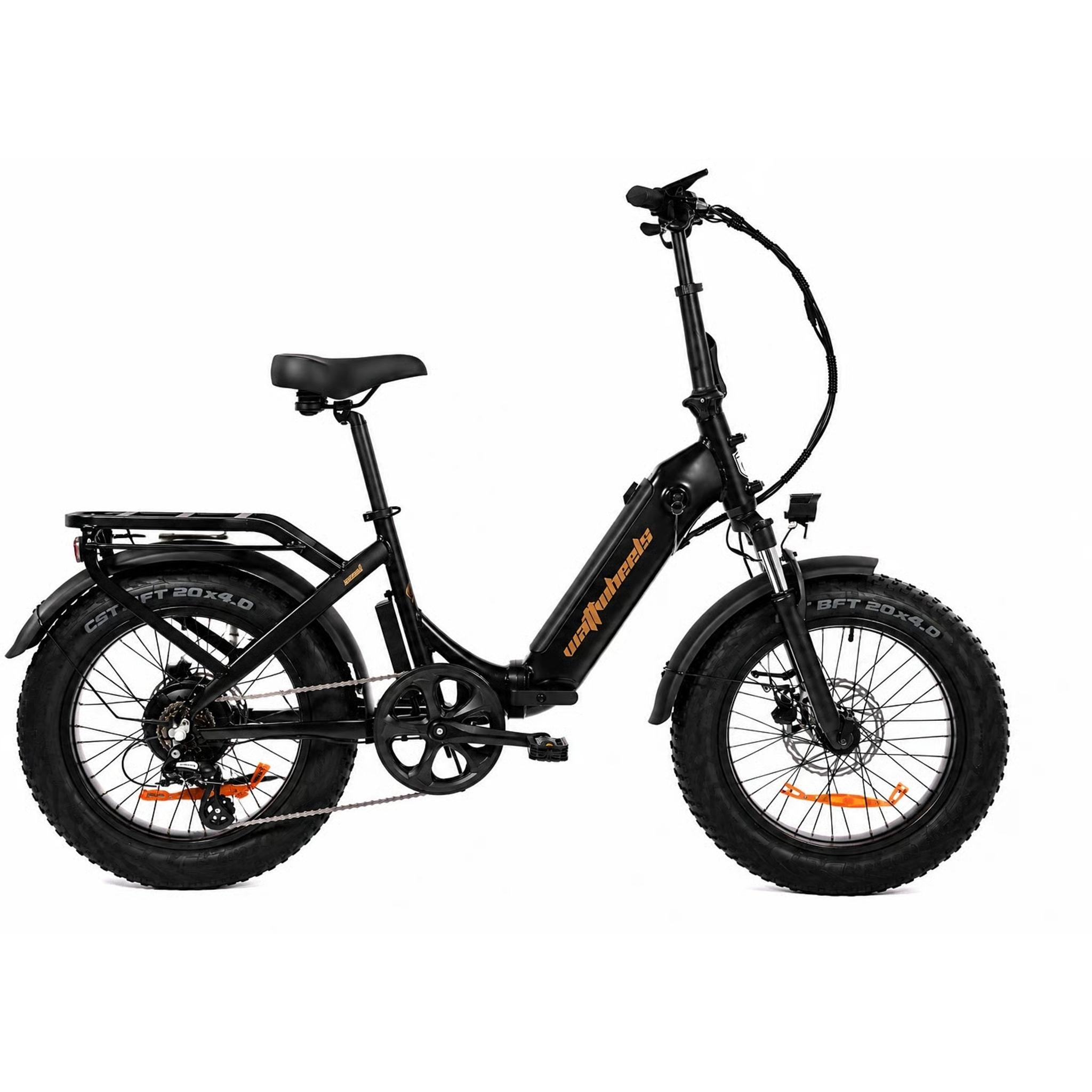 Watt Wheels Scout LS v2.0 Electric Folding Bike Matte Black