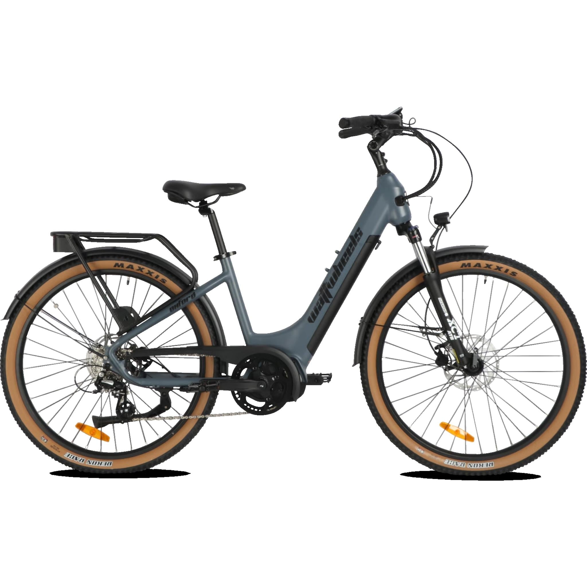 Wattwheels Oxford 24" Electric Hybrid Bike Denim Blue