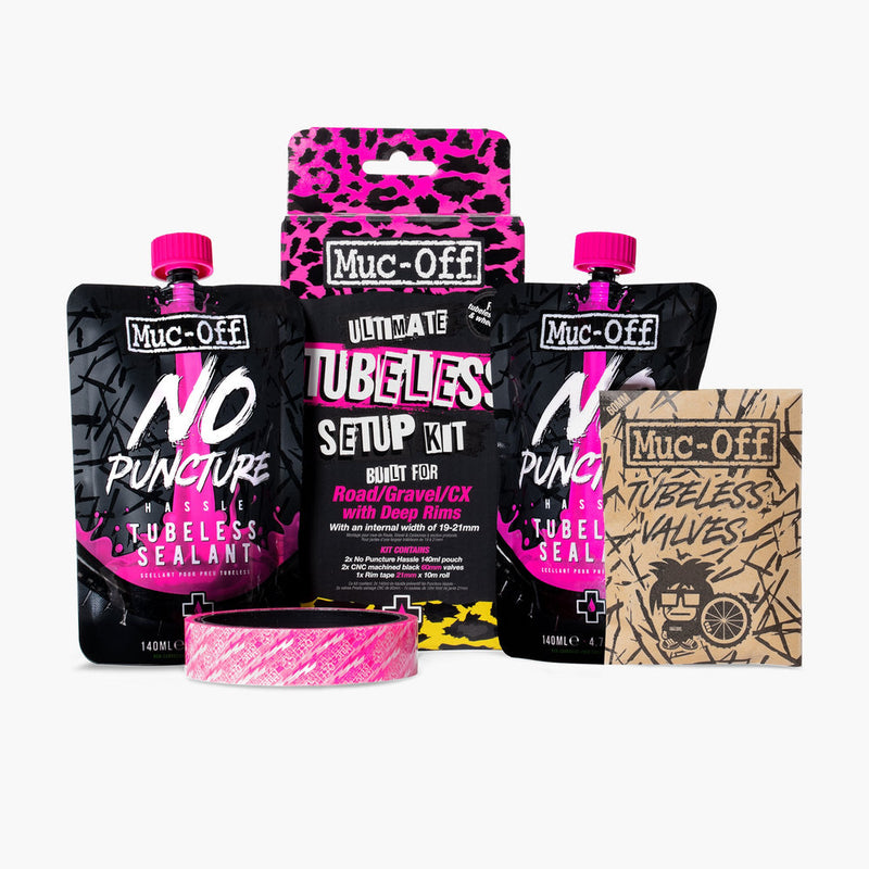 Muc-Off Ultimate Tubeless Setup Kit DH/Plus 35mm Tape/44mm Valves