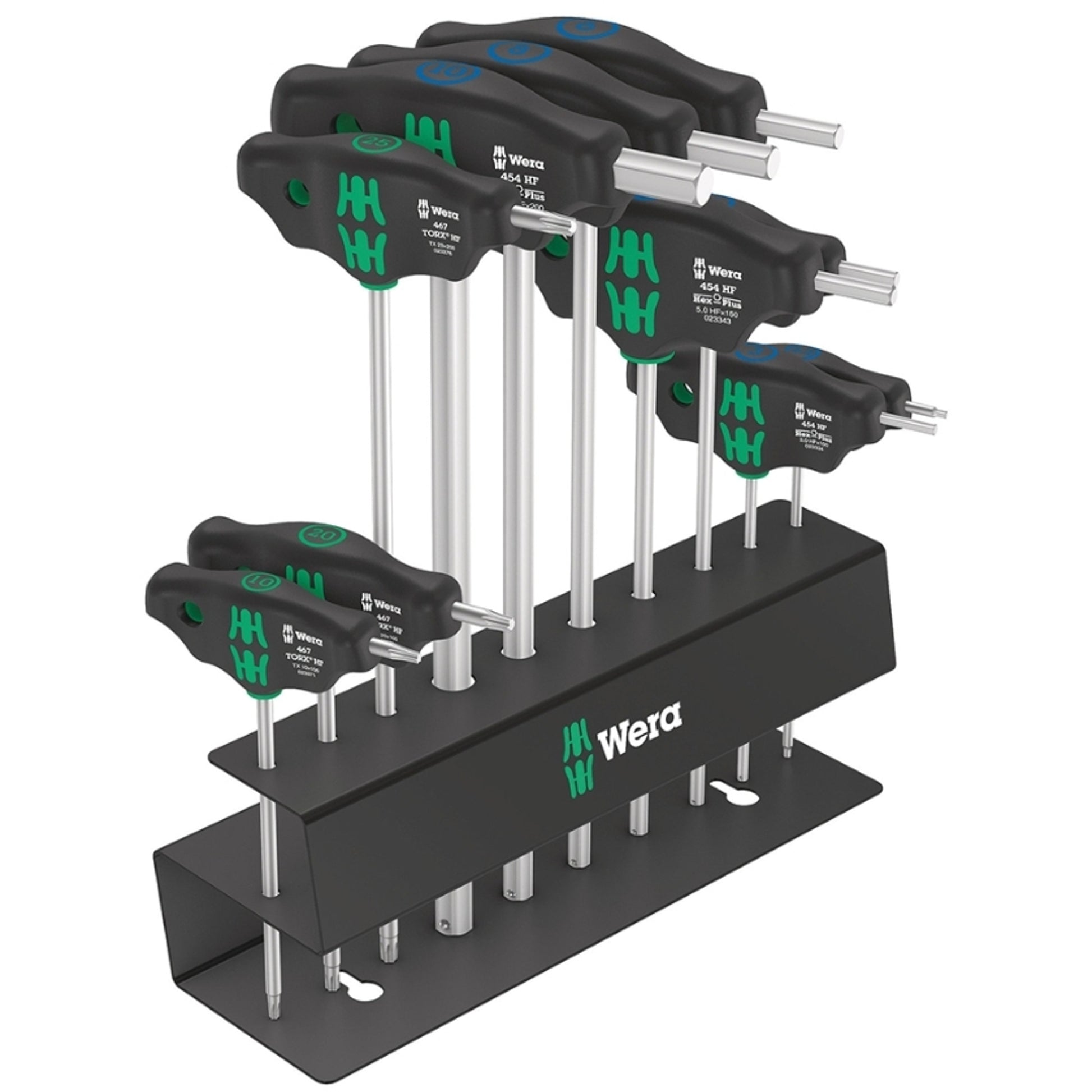Wera Bicycle Set 6 Screwdriver Set T-Handle with Holding Function 10 Pieces