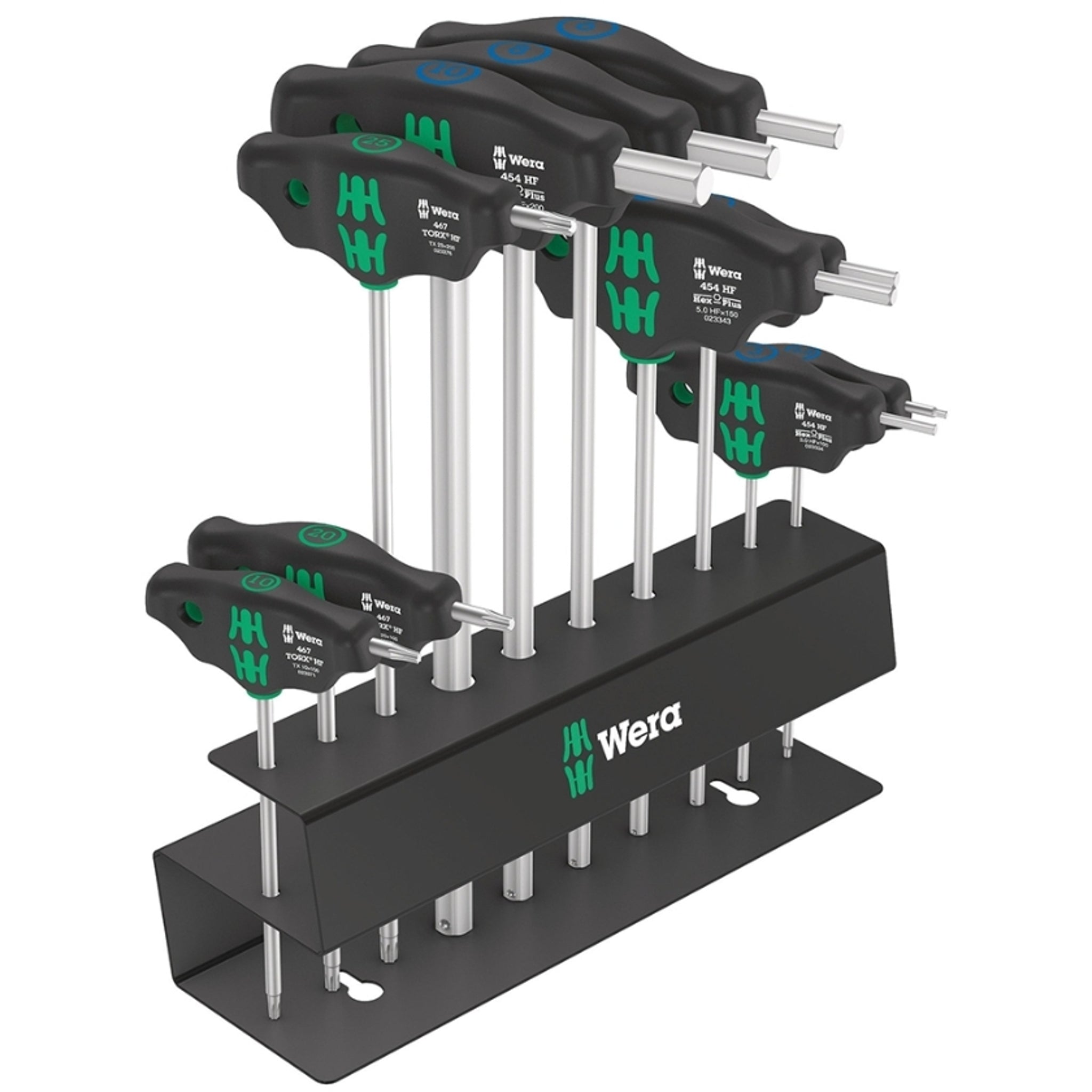Wera Bicycle Set 6 Screwdriver Set T-Handle with Holding Function 10 Pieces