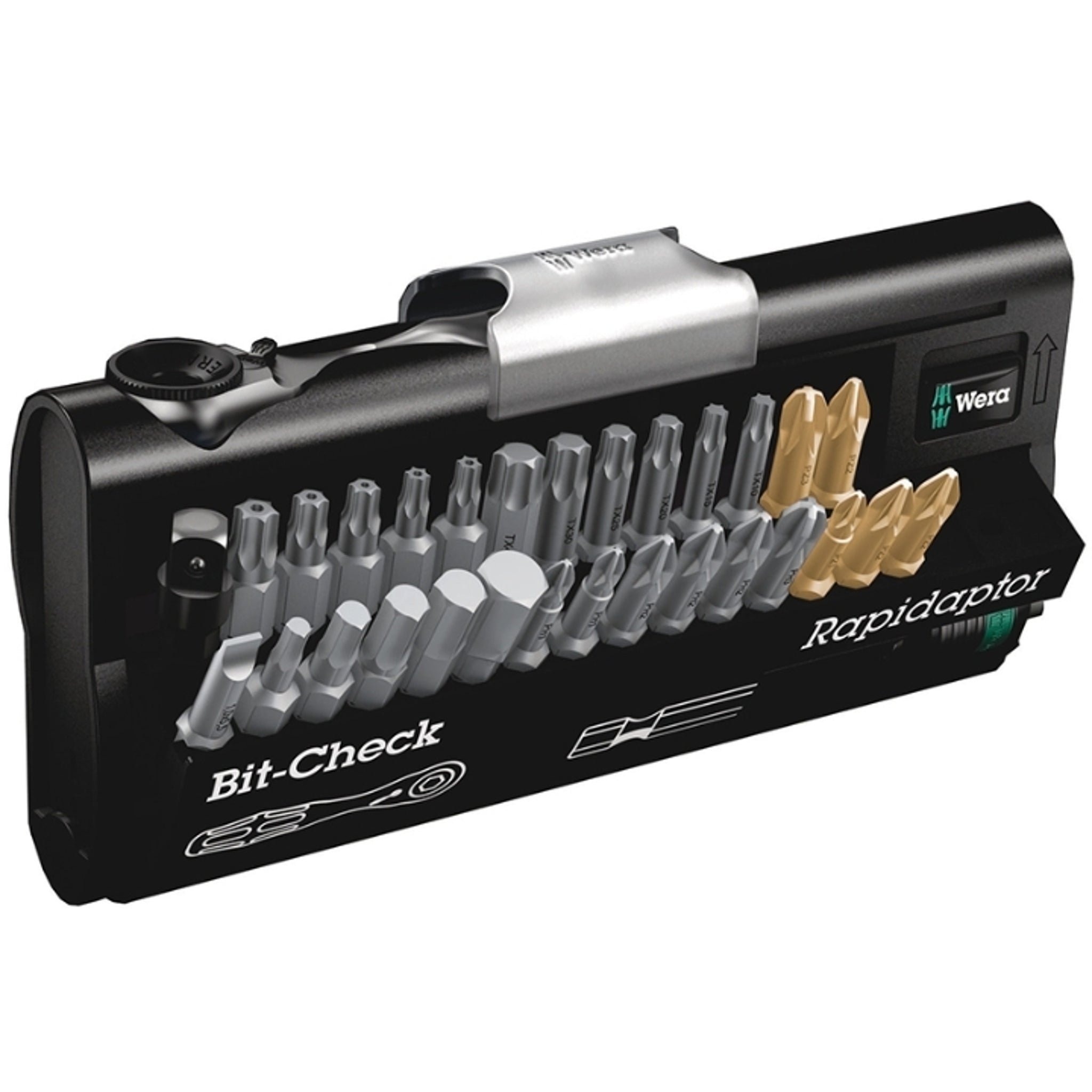 Wera Bit Assortment 30 Pieces with Ratchet Bit-Check Zyklop Mini 1 ...