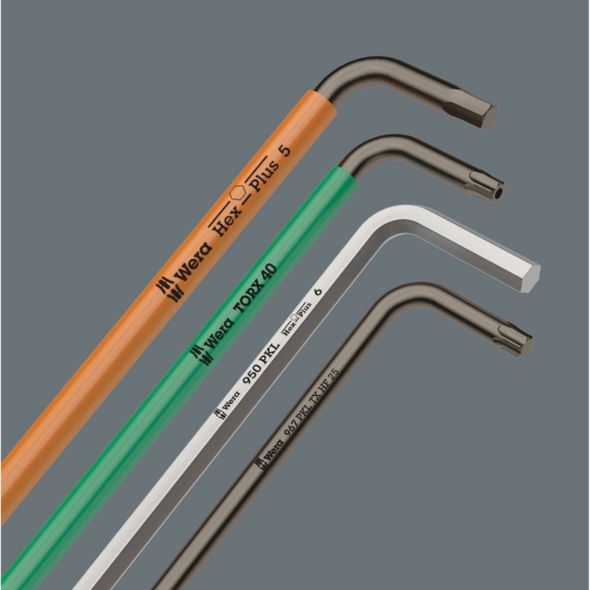 Wera L-Key Set Long For Torx Screws Multicolour 9 Pieces