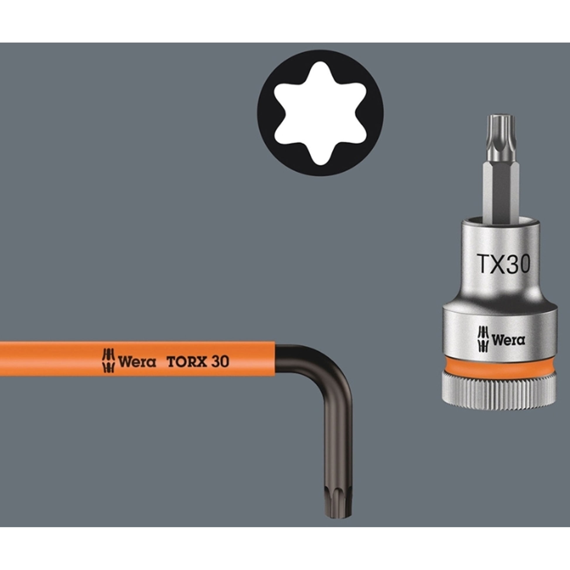 Wera L-Key Set Long For Torx Screws Multicolour 9 Pieces