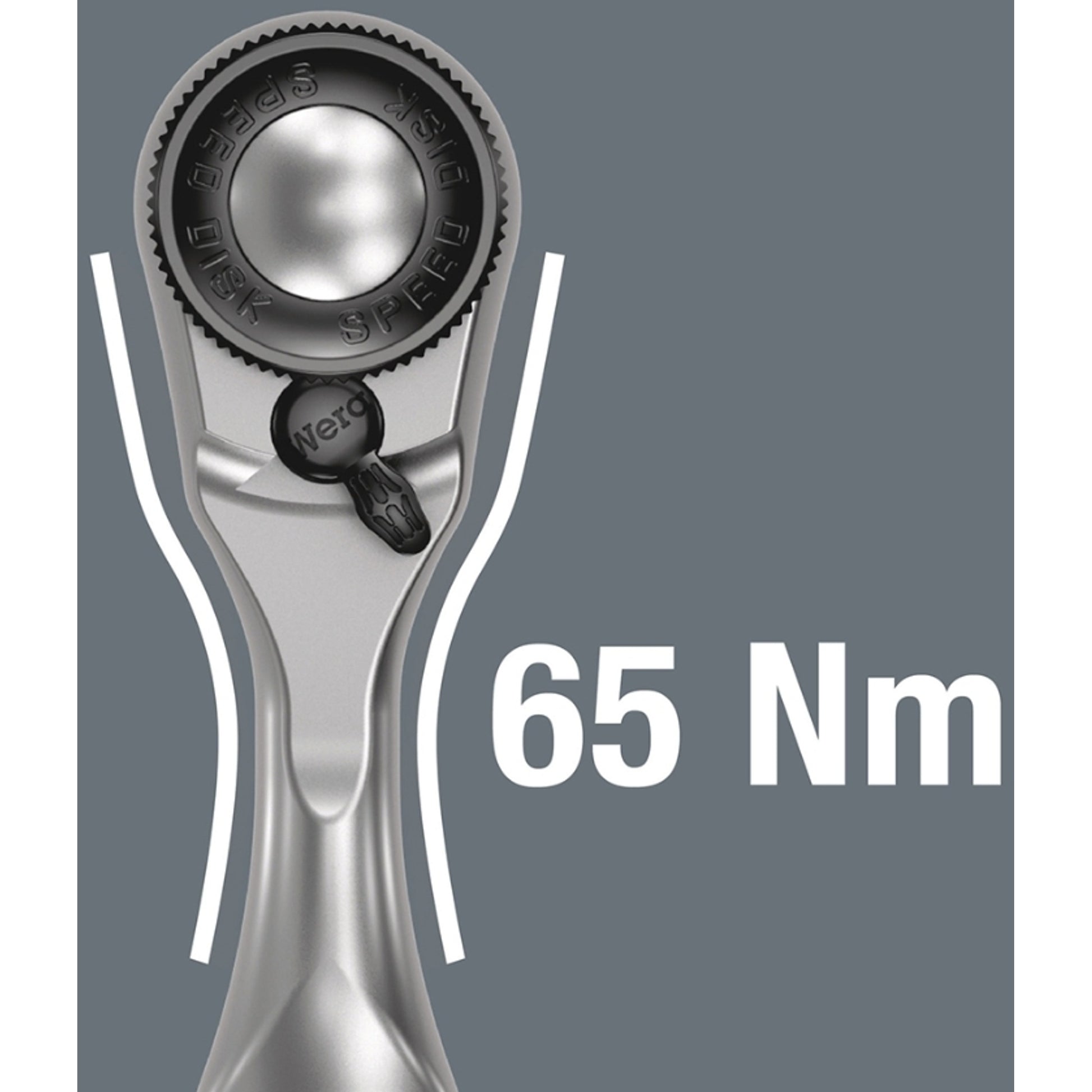 Wera Mini Ratchet 8008 A Zyklop with 1/4" Square Drive