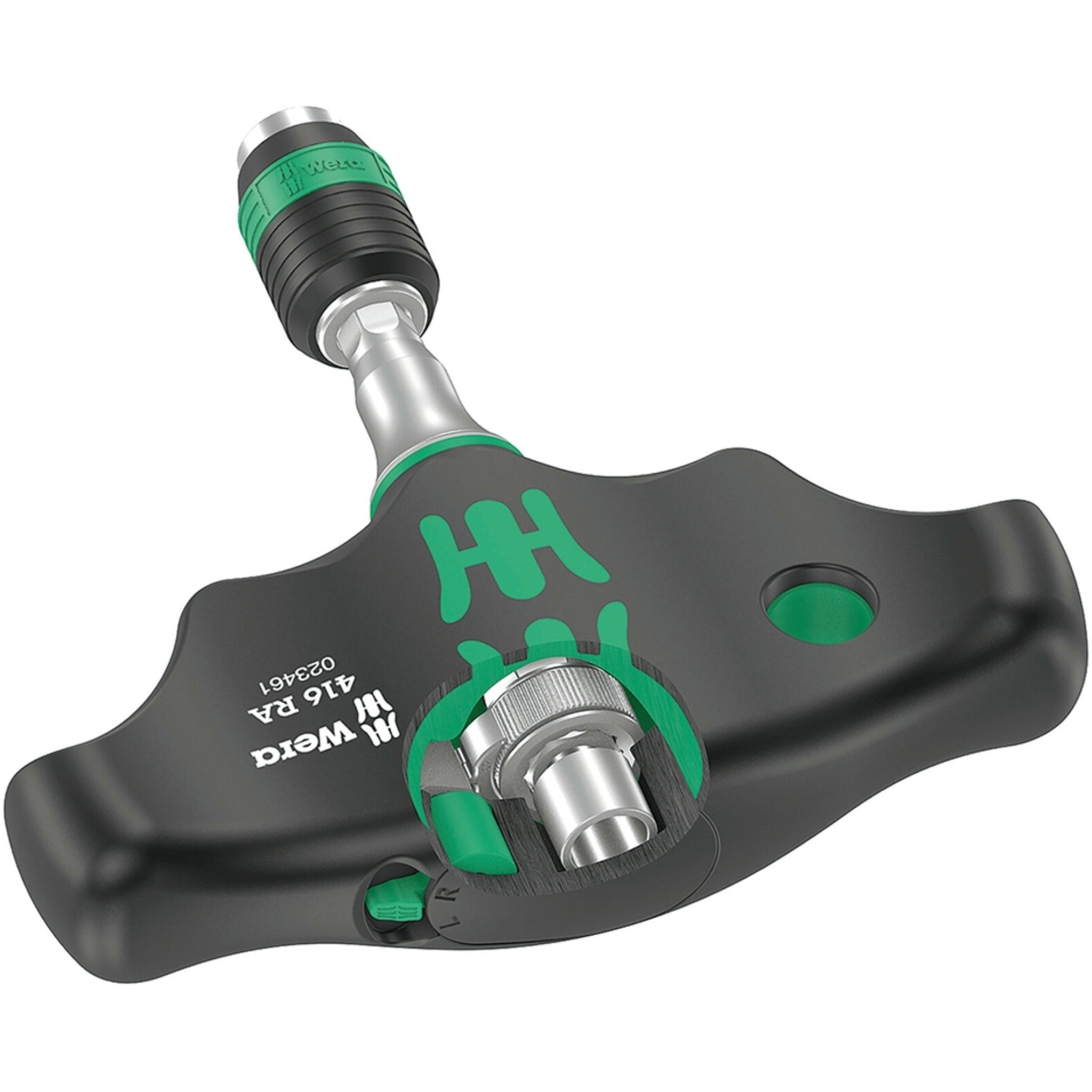 Wera T-Handle Bit Holding Screwdriver with Ratchet Function