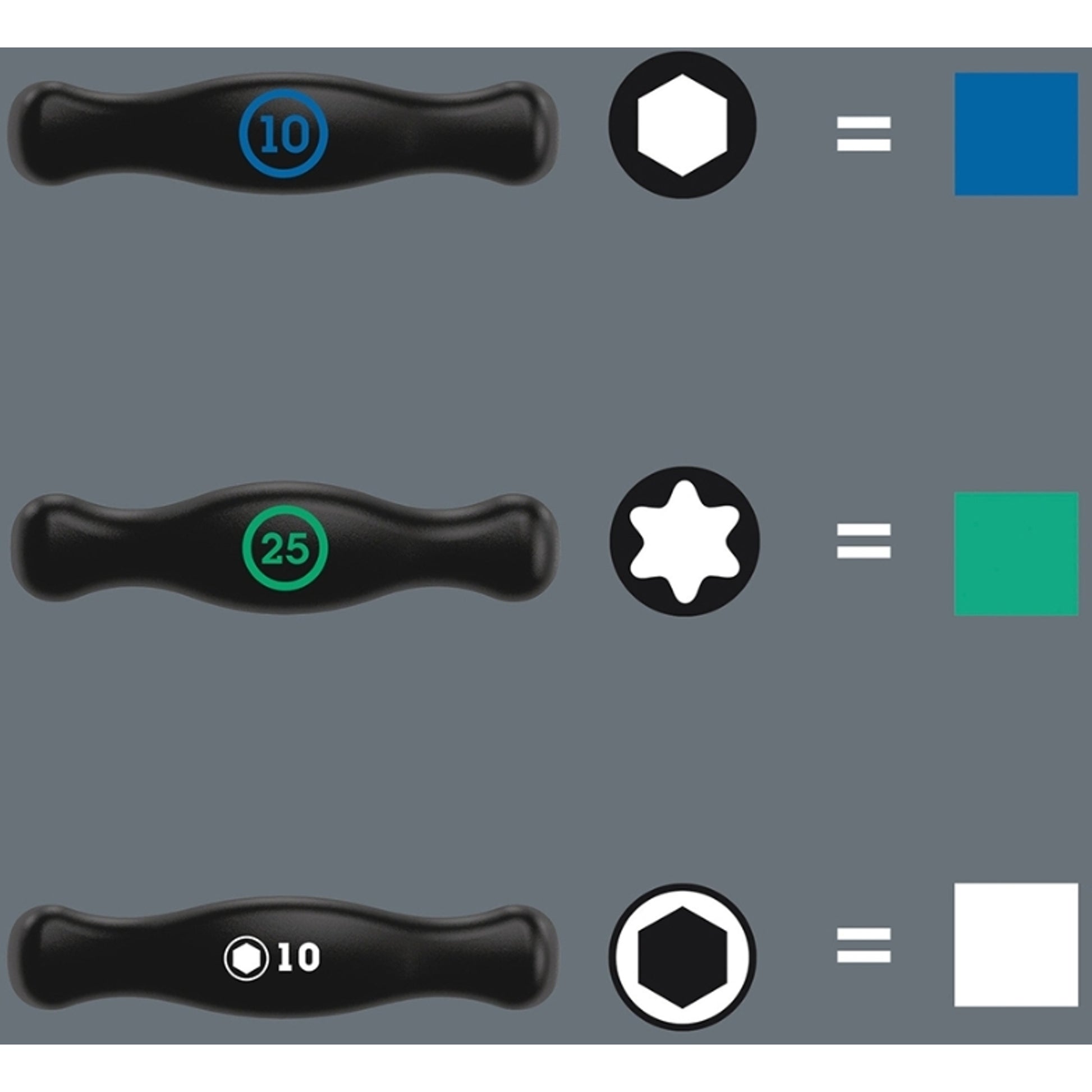 Wera T-Handle Screwdriver Set With Holding Function 7 Pieces