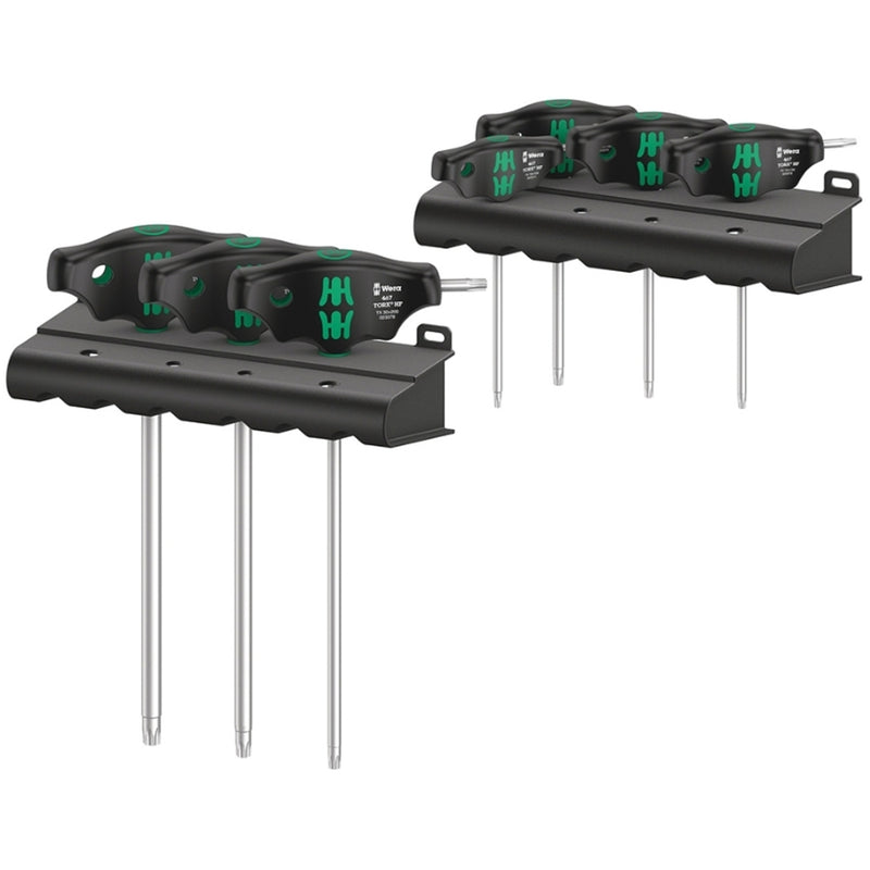 Wera T-Handle Screwdriver Set With Holding Function 7 Pieces