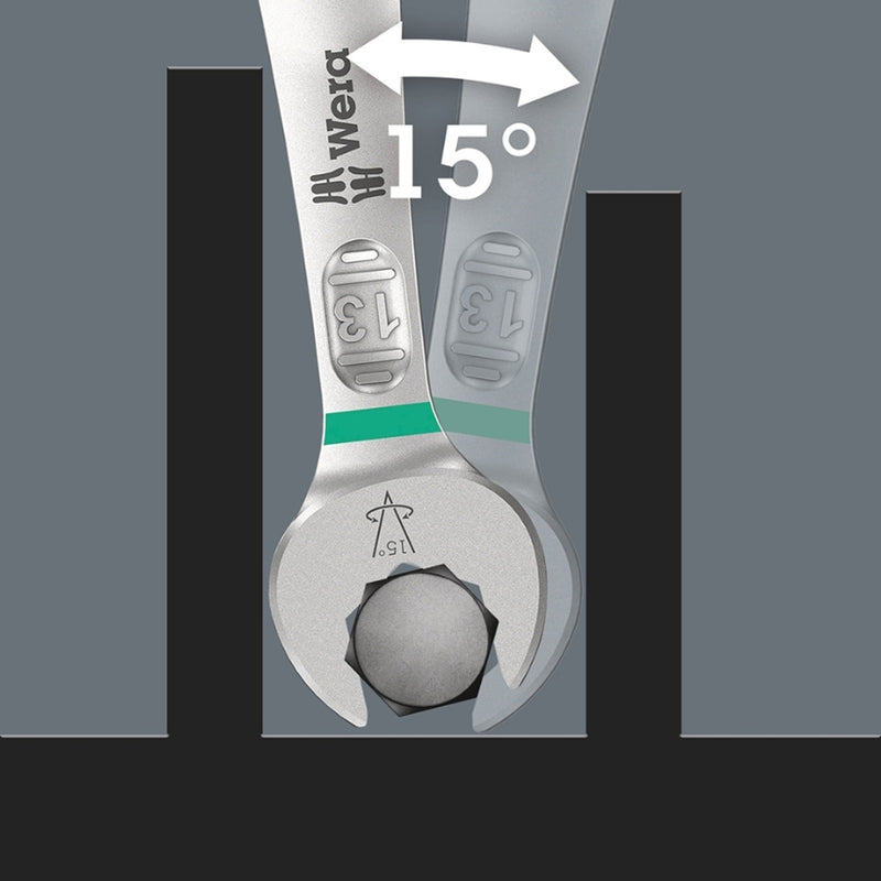 Wera Tools Combination Pedal Wrench 6003 Joker 15mm
