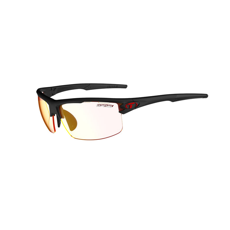 Tifosi Rivet Sport Sunglasses Matte Black/Clarion Red Fototec Lens