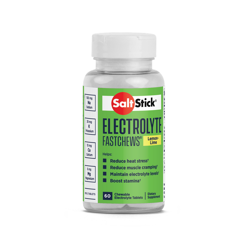 Saltstick FastChews Electrolyte Tablets Lemon-Lime 60 Pack Bottle