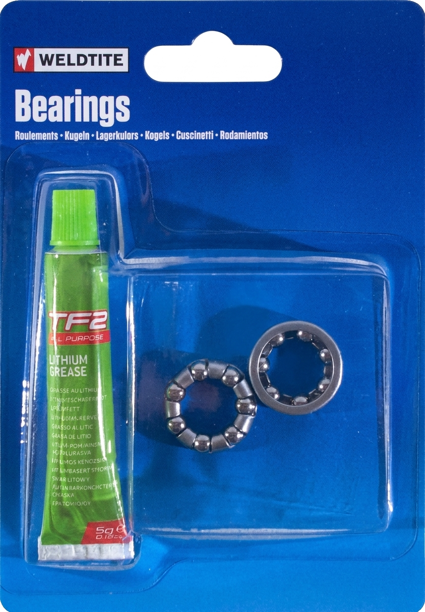 Weldtite Loose Ball Bearing Set w/ Grease 3/16"