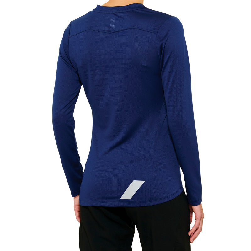 100% Ridecamp Women's Long Sleeve Jersey Navy