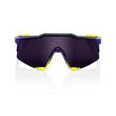 100% Speedcraft Sunglasses Matte Metallic Digital Brights with Dark Purple Lens