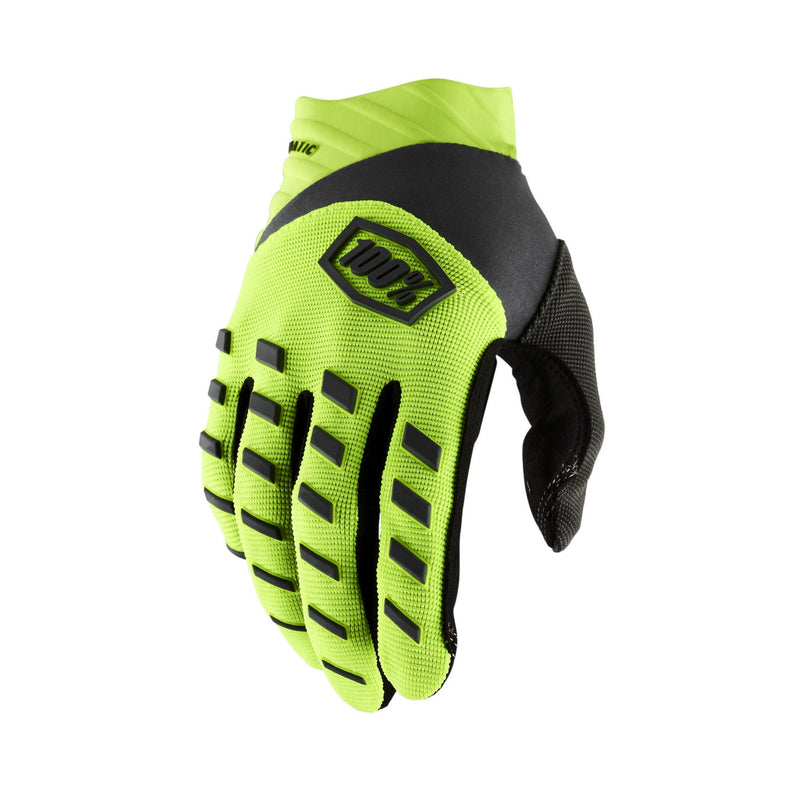 100% Airmatic Gloves Fluo Yellow/Black