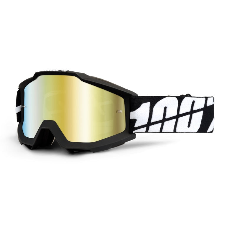 100% Accuri Goggles Tornado with Gold Mirror Lens