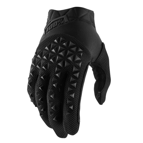 100% Airmatic Gloves Black & Charcoal