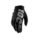 100% Brisker Youth Cold Weather Gloves Black & Grey