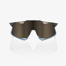 100% Hypercraft Sunglasses Matte Black with Soft Gold Mirror Lens