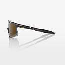 100% Hypercraft Sunglasses Matte Black with Soft Gold Mirror Lens