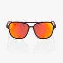 100% Kasia Black with HiPER Red Multilayer Mirror Lens