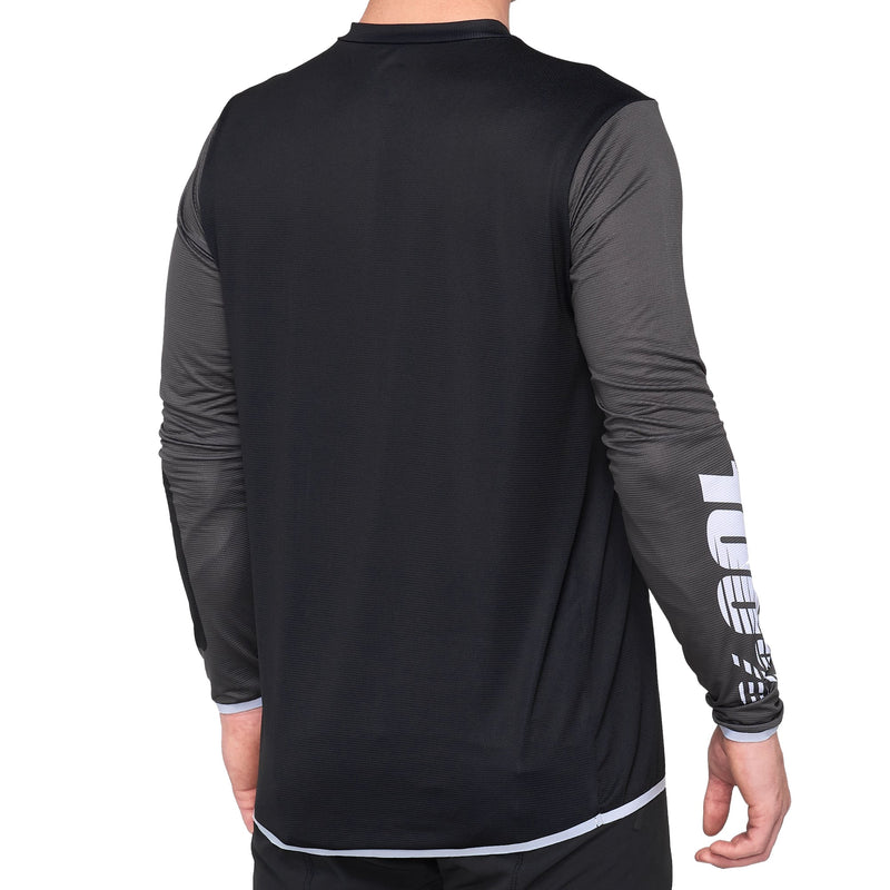 100% R-Core X Downhill Jersey Black & White