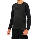 100% Ridecamp Youth Long Sleeve Jersey Black/Charcoal