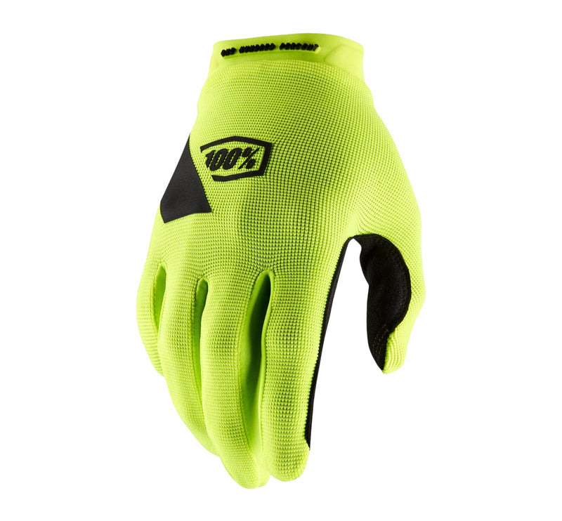 100% Ridecamp Gloves Fluro Yellow
