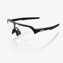 100% S2 Sunglasses Black with Smoke Lens