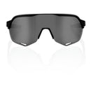 100% S2 Sunglasses Soft Tact Black with Smoke Lens
