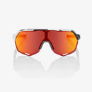 100% S2 Sunglasses Soft Tact Stone Grey with HiPER Red Mirror Lens