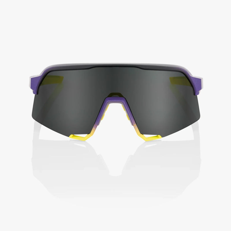 100% S3 Sunglasses Matte Metallic Digital Brights with Smoke Lens