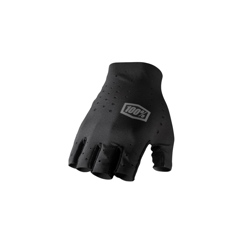 100% Sling Short Finger Gloves Black