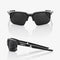 100% Speedcoupe Sunglasses Black with Grey PeakPolar Lens