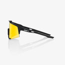 100% Speedcraft Sunglasses Black with HiPER Red Multilayer Mirror Lens