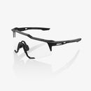 100% Speedcraft Sunglasses Black with HiPER Red Multilayer Mirror Lens