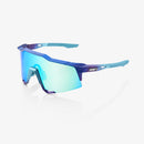 100% Speedcraft Sunglasses Blue with Topaz Multilayer Mirror Lens