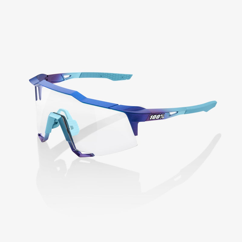 100% Speedcraft Sunglasses Blue with Topaz Multilayer Mirror Lens