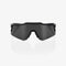 100% Speedcraft XS Sunglasses Soft Tact Black with Smoke Lens