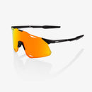 100% Sunglasses HYPERCRAFT Matte Black with HiPER Red Multilayer Mirror Lens