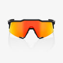 100% Hypercraft Sunglasses Matte Black with HiPER Red Multilayer Mirror Lens